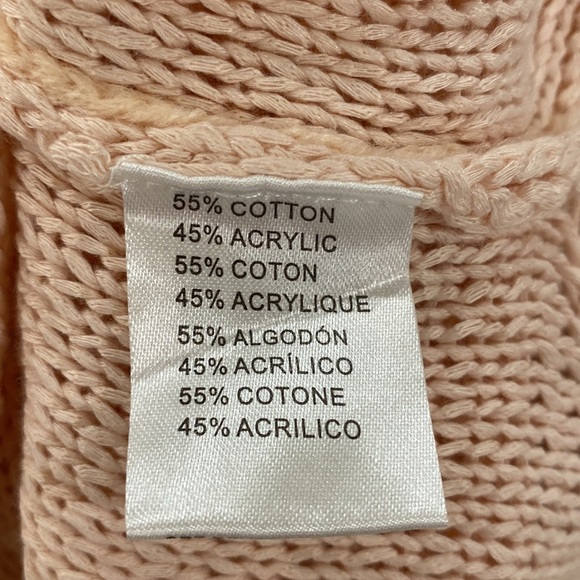 PRETTY IN PINK!! NWT Miracle womens crew neck sweater with cut out sleeves. - Picture 6 of 7